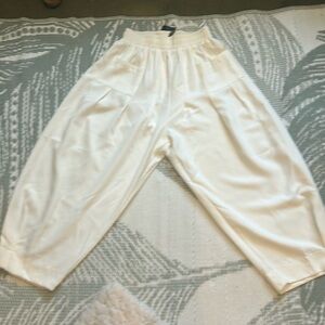 Leen off white harem pants size 28